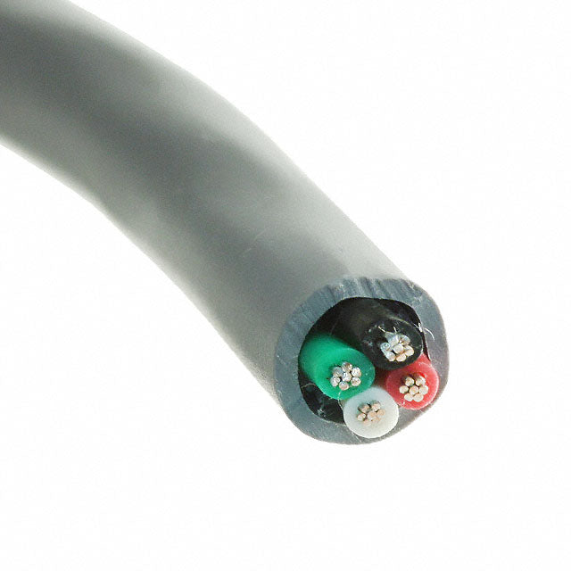 5014C SL013 by Alpha Wire - CABLE 4COND 24AWG SLATE FEET
