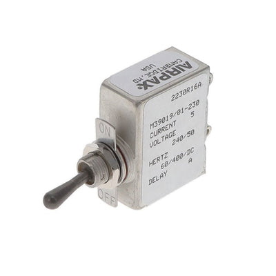 M39019/01-230 by Sensata-Airpax - CIR BRKR MAG 5A 240VAC 50VDC