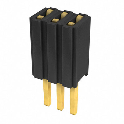 M52-5000345 by Harwin Inc. - CONNECTOR RECPT 3POS 0.05 GOLD PCB