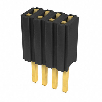 M52-5000445 by Harwin Inc. - CONNECTOR RECPT 4POS 0.05 GOLD PCB