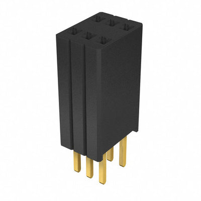 M52-5110345 by Harwin Inc. - CONNECTOR RECPT 6POS 0.05 GOLD PCB