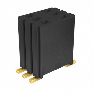 M52-5150345 by Harwin Inc. - CONNECTOR RECPT 6POS 0.05 GOLD SMD