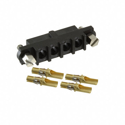 M80-4000000F1-04-PF5-00-000 by Harwin Inc. - CONNECTOR RECPT 4POS SOLDER 10AWG GOLD