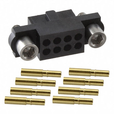 M80-4800805 by Harwin Inc. - CONNECTOR RECPT 8POS CRIMP 22AWG GOLD