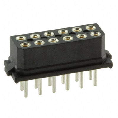 M80-8501242 by Harwin Inc. - CONNECTOR RECPT 12POS 0.079 GOLD PCB