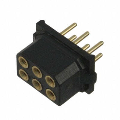 M80-8870605 by Harwin Inc. - CONNECTOR RECPT 6POS 0.079 GOLD PCB
