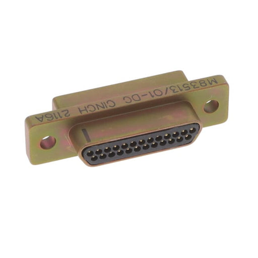 M83513/22-D01CP by Cinch Connectivity Solutions - 25 POS PLUG STRAIGHT PCB CD PLTD