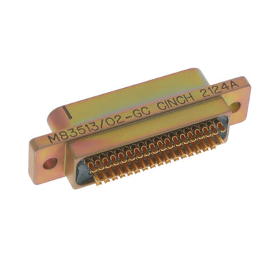 M83513/02-GC by Cinch Connectivity Solutions - 51 POS RCPT SOLDER CUP CD PLTD
