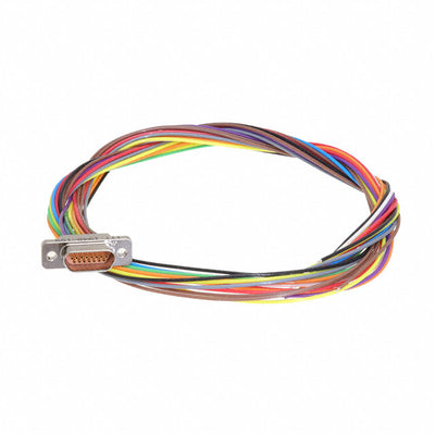 M83513/04-B03N by ITT Cannon, LLC - CABLE DSUB RCPT 15POS LEADS 18