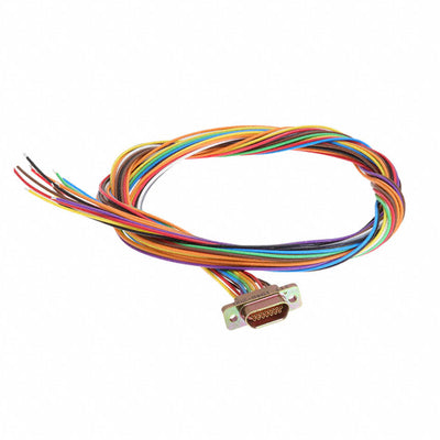 M83513/04-B04C by ITT Cannon, LLC - CABLE DSUB RCPT 15POS LEADS 36