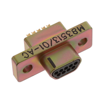 M83513/01-AC by Cinch Connectivity Solutions - 9 POS PLUG SOLDER CUP CD PLTD