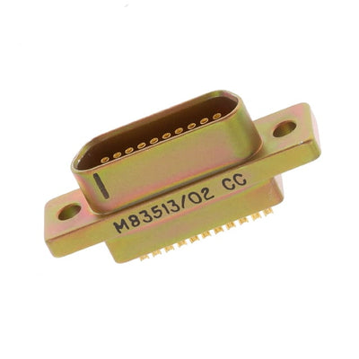 M83513/02-CC by Cinch Connectivity Solutions - 21 POS RCPT SOLDER CUP CD PLTD