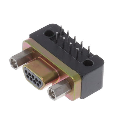 M83513/10-A01CP by ITT Cannon, LLC - CONNECTOR MICRO-D PLUG 9POS R/A SLDR