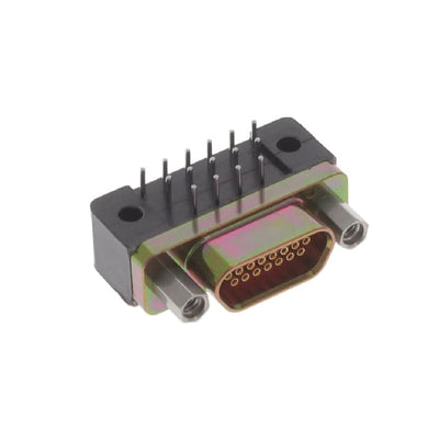 M83513/13-B01CP by ITT Cannon, LLC - CONNECTOR MICRO-D RCPT 15POS R/A SLDR