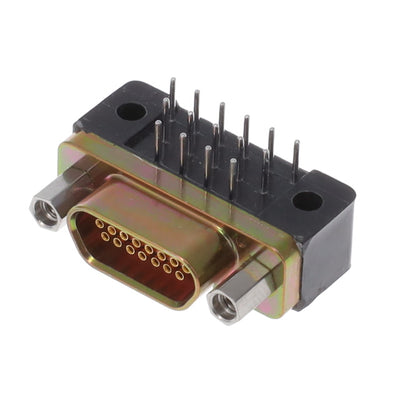 M83513/13-B02CP by ITT Cannon, LLC - MICRO-D RECEPTACLE 15POS R/A PCB