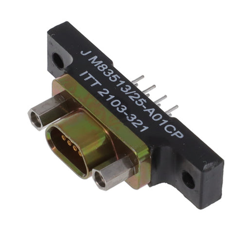 M83513/25-A01CP by ITT Cannon, LLC - CONNECTOR MICRO-D RCPT 9POS PNL MNT