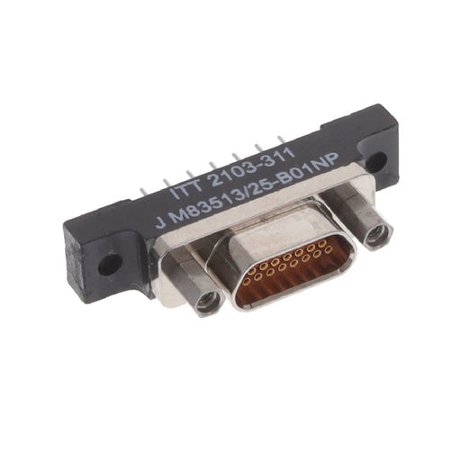 M83513/25-B01NP by ITT Cannon, LLC - MICRO-D RECEPTACLE 15POS PCB, EL