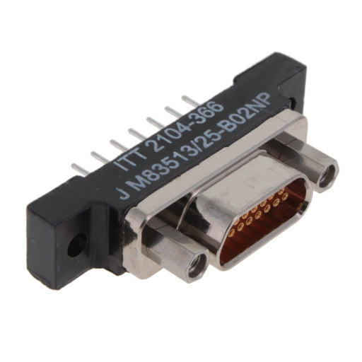 M83513/25-B02NP by ITT Cannon, LLC - MICRO-D RECEPTACLE 15POS PCB, EL