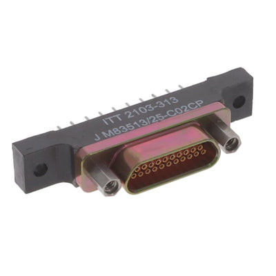 M83513/25-C02CP by ITT Cannon, LLC - MICRO-D RECEPTACLE 21POS PCB, CA