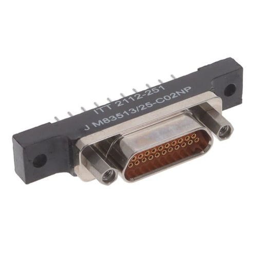 M83513/25-C02NP by ITT Cannon, LLC - MICRO-D RECEPTACLE 21POS PCB, EL