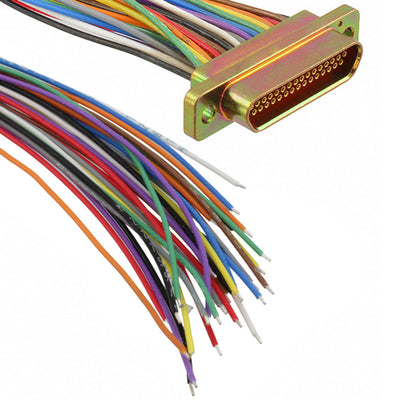 M83513/03-B03C by ITT Cannon, LLC - CABLE DSUB PLUG 15POS LEADS 18