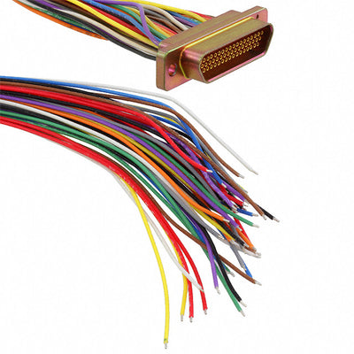M83513/04-G03C by ITT Cannon, LLC - MICRO-D RCPT 51POS SKT 18"" WIRE