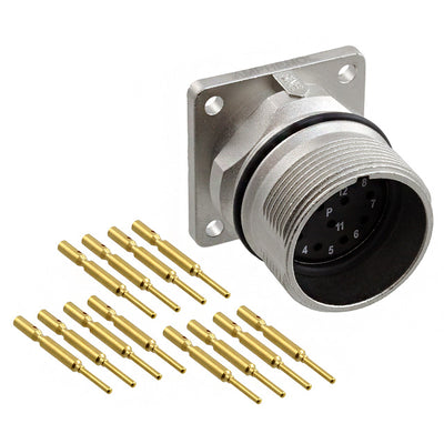 MA1LAP1200-KIT by Amphenol Sine Systems Corp - CONNECTOR RECPT MALE 12POS GOLD CRIMP