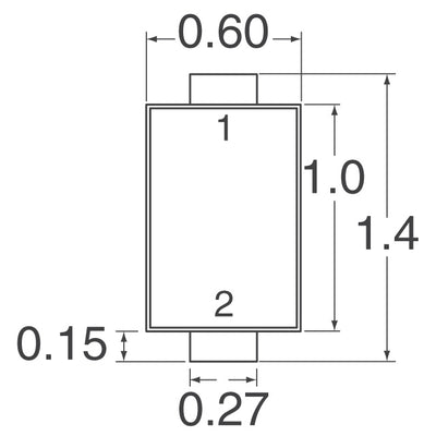MA27P1100L by Panasonic Electronic Components - RF DIODE PIN 60V SSSMINI2-F2