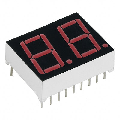 MAN6740 by onsemi - LED 7-SEG DUAL CC RED RHDP .56