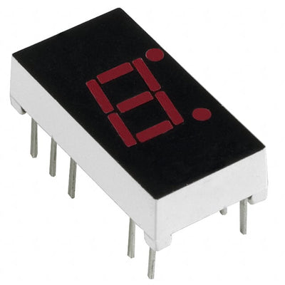 MAN71A by onsemi - LED 7-SEG SGL CA RED RHDP .3
