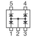 MAZM068H0L by Panasonic Electronic Components - TVS DIODE 4VWM SSMINI5-F1