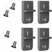 MB-1390-DG by Bud Industries - BRACKET EXTERNAL MOUNT DARK GRY
