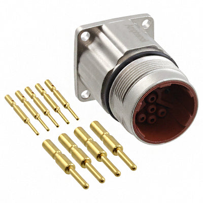 MB1LLN0900-KIT by Amphenol Sine Systems Corp - CONNECTOR RECPT MALE 9POS GOLD CRIMP