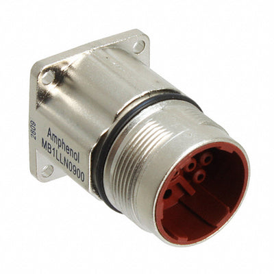 MB1LLN0900 by Amphenol Sine Systems Corp - CONNECTOR RECPT HSNG MALE 9POS PNL MT