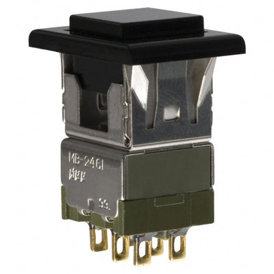 MB2461JG01-A-1A by NKK Switches - PUSH SWITCH DPDT 0.4VA 28V
