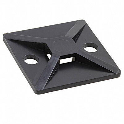 MB5A0F4 by HellermannTyton - CABLE TIE HLDR QUAD ADH BLACK