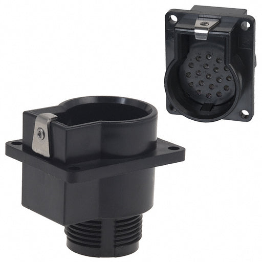 MBG19R-1 by Souriau-Sunbank by Eaton - CONNECTOR RECPT HSNG MALE 19POS PNL MT
