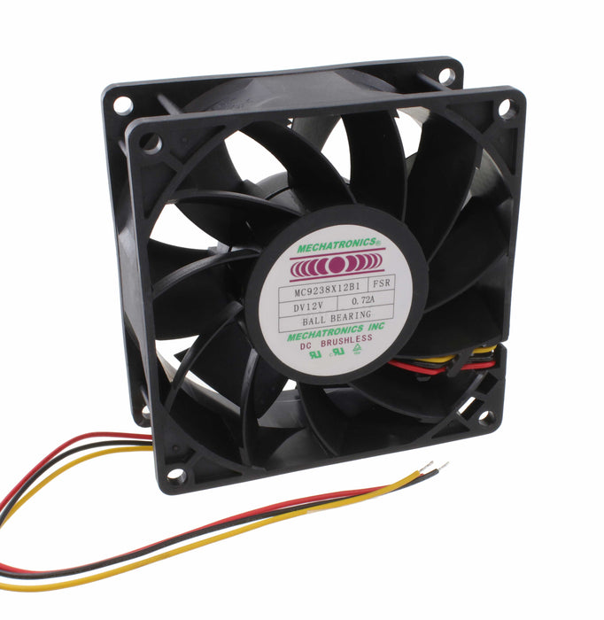 MC9238X12B1-FSR by Mechatronics Fan Group - FAN AXIAL 92X38MM 12VDC WIRE