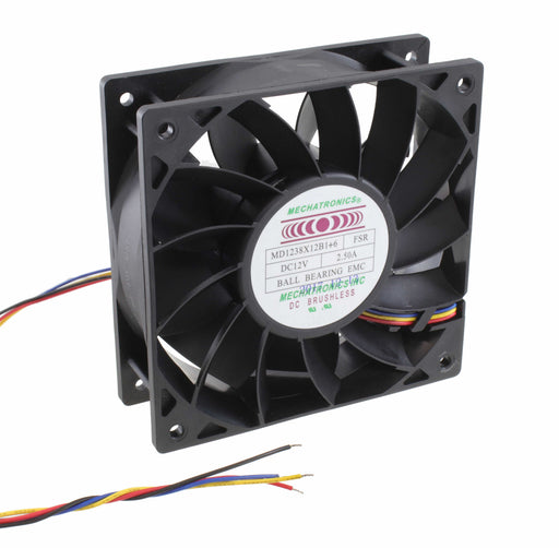 MD1238X12B1+6-FSR-EMC-L25 by Mechatronics Fan Group - FAN AXIAL 120X38MM 12VDC WIRE