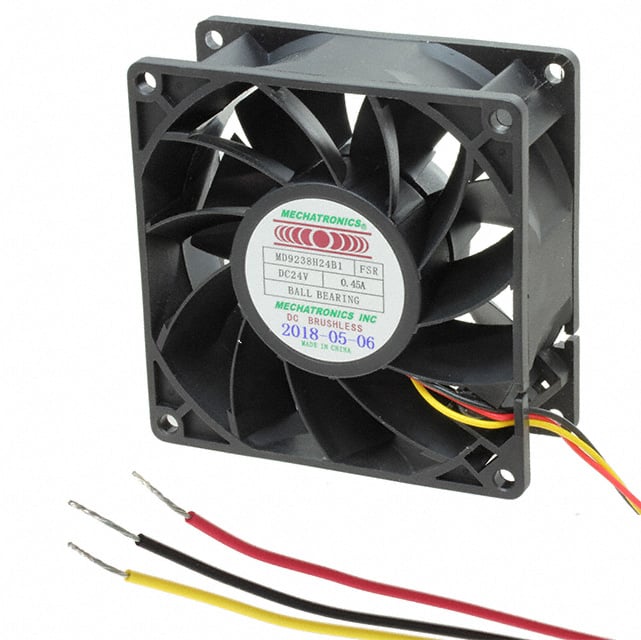 MD9238H24B1-FSR by Mechatronics Fan Group - FAN AXIAL 92X38MM 24VDC WIRE