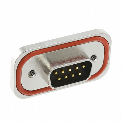 MDBRE09PMAN0 by Amphenol ICC (Commercial Products) - CONNECTOR D-SUB PLUG 9POS PNL MNT
