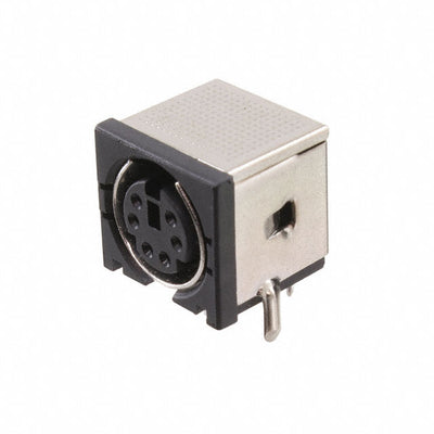 MDJ-006-FS by Adam Tech - CONNECTOR JACK FMALE MINI DIN 6P SLDR
