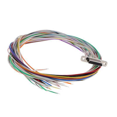 MDLM-21P6PS18B-F222 by ITT Cannon, LLC - CONNECTOR MICRO-D PLUG 21POS 18IN WIR