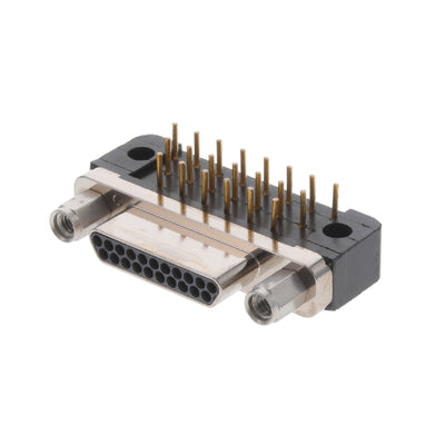 MDLM-21PCBRP-F222 by ITT Cannon, LLC - CONNECTOR MICRO-D PLUG 21POS R/A SLDR