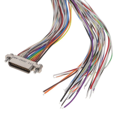MDLM-25S6PS18B-F222 by ITT Cannon, LLC - CONNECTOR MICRO-D RCPT 25POS 18IN WIR