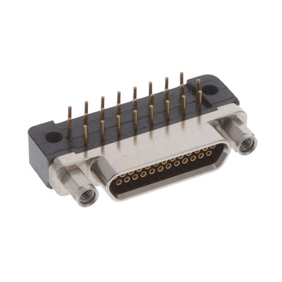 MDLM-25SCBRP-F222 by ITT Cannon, LLC - CONNECTOR MICRO-D RCPT 25POS R/A SLDR