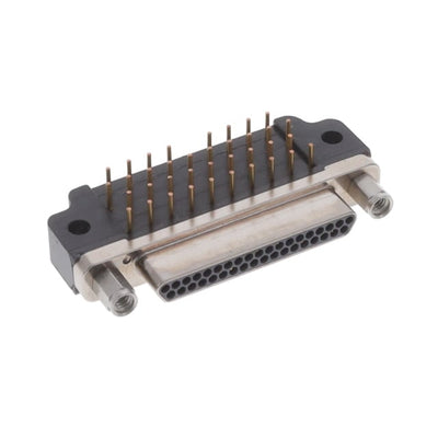 MDLM-37PCBRP-F222 by ITT Cannon, LLC - CONNECTOR MICRO-D PLUG 37POS R/A SLDR