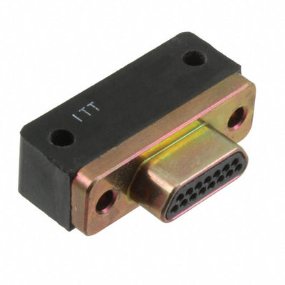 MDM-15PCBR-F222 by ITT Cannon, LLC - CONNECTOR MICRO-D PLUG 15POS R/A SLDR