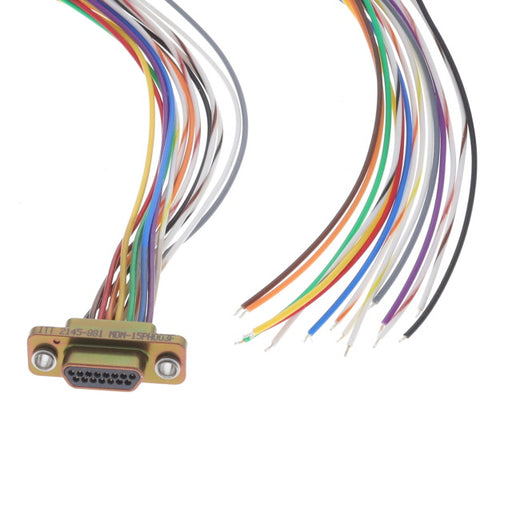 MDM-15PH003F by ITT Cannon, LLC - CABLE ASY D TO WIRE 15P 457.2MM