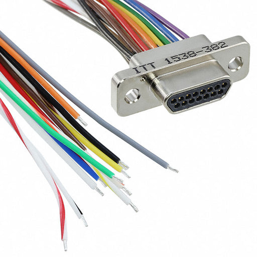 MDM-15PH006B-A174-F222 by ITT Cannon, LLC - CABLE ASY D TO WIRE 15P 914.4MM
